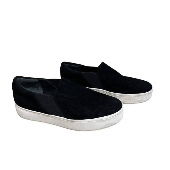 Vince Women's Black Warren Suede Slip On Platform Sneaker Size 11 0400010684847 - Picture 1 of 9